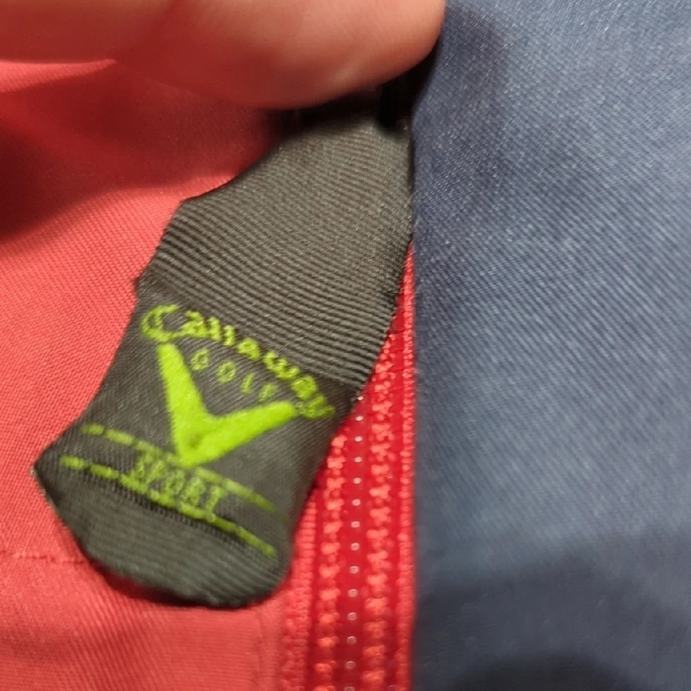 Callaway Red and Navy Windbreaker Jacket